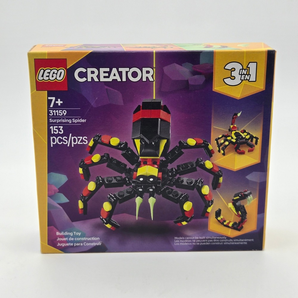 LEGO Creator 3 in 1 31159 Surprising Spider‎ Building Toy 153 Pieces New